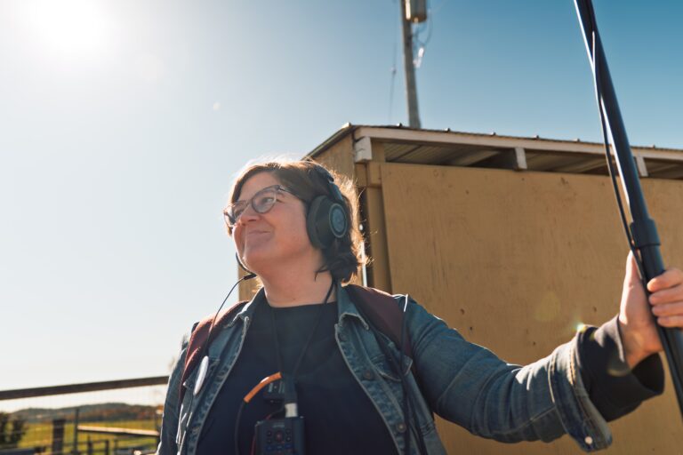 Rebecca Reeves, on location
